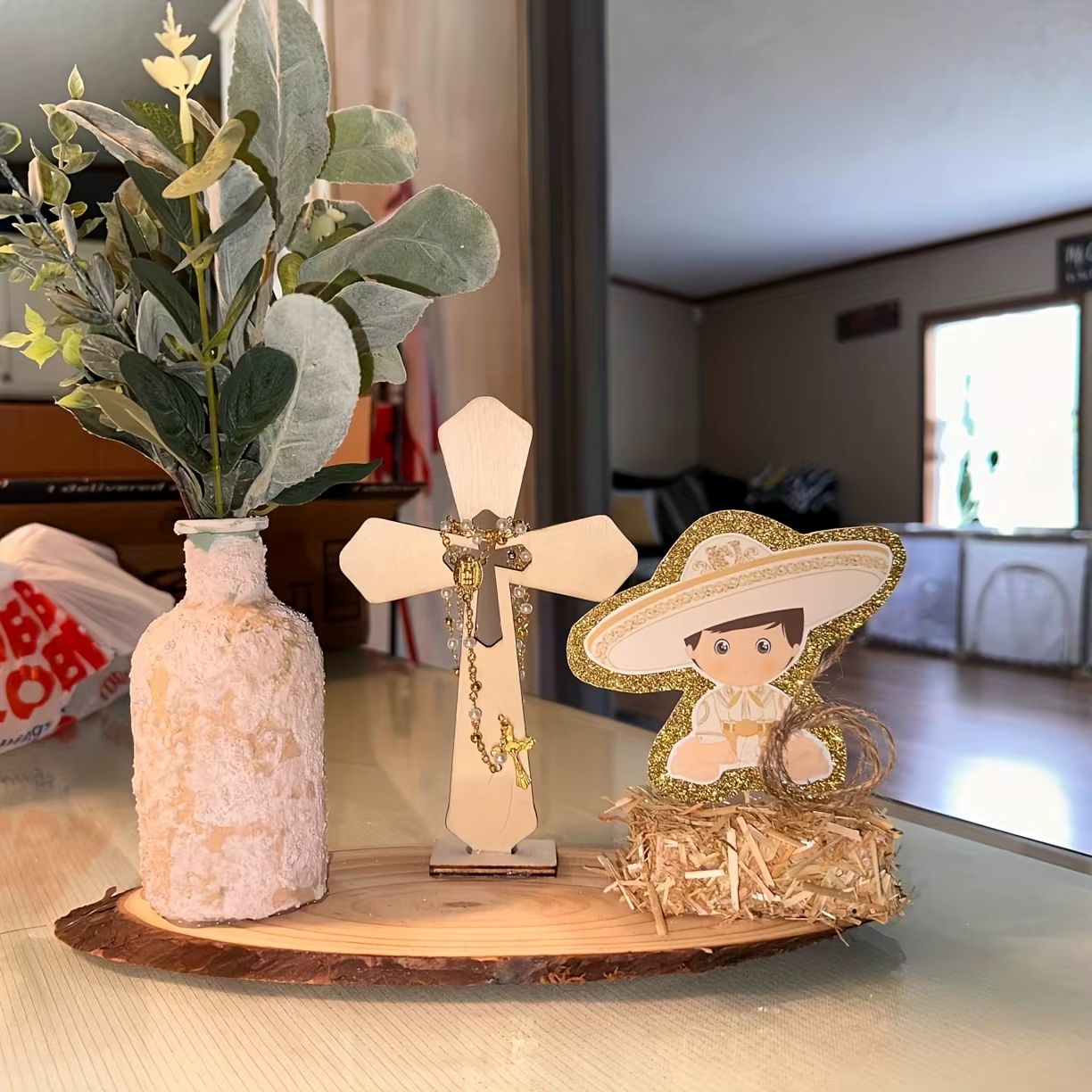6 croix en bois catholiques pour l'artisanat