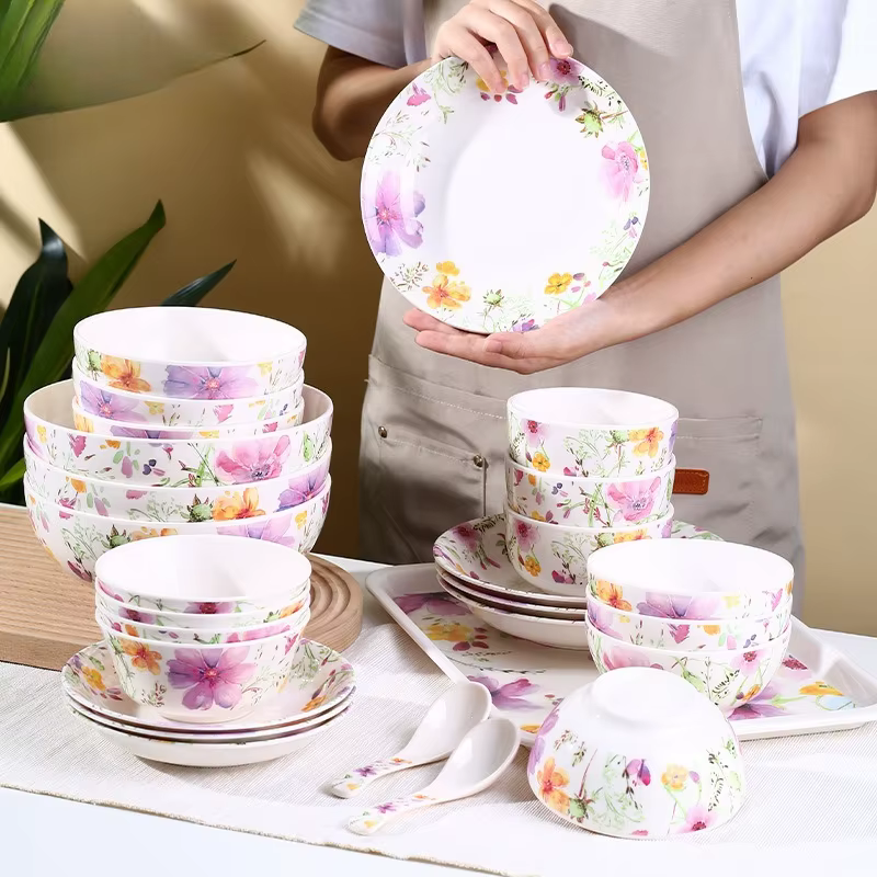 Ensemble de vaisselle en mélamine