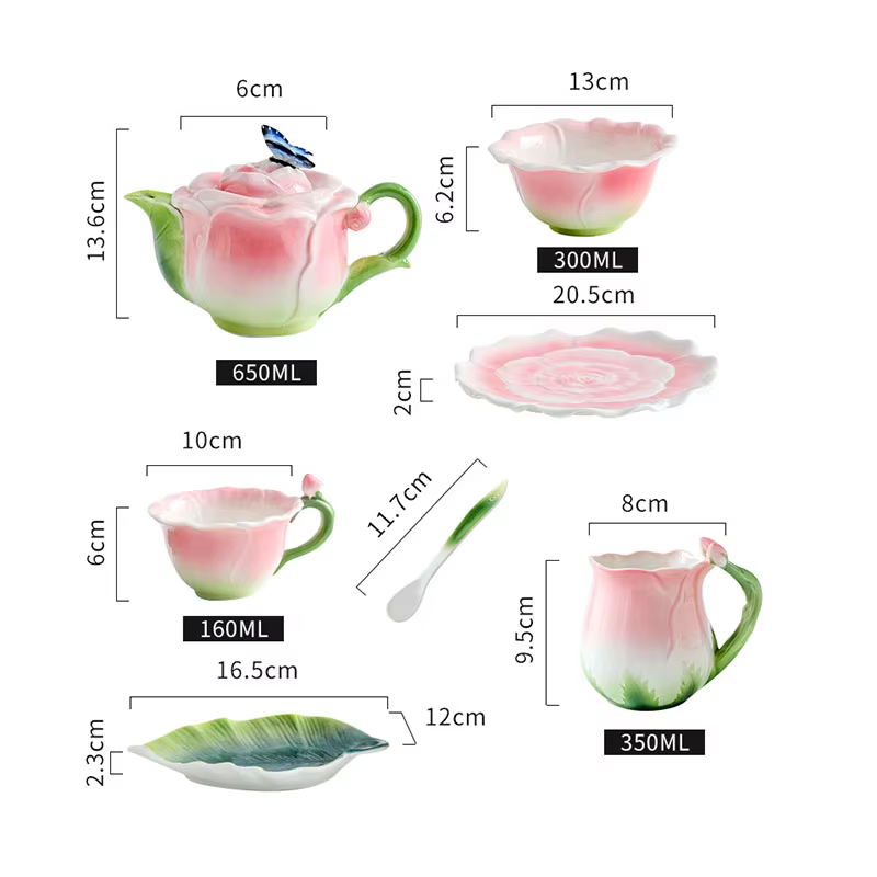 Tasse à café en céramique rose