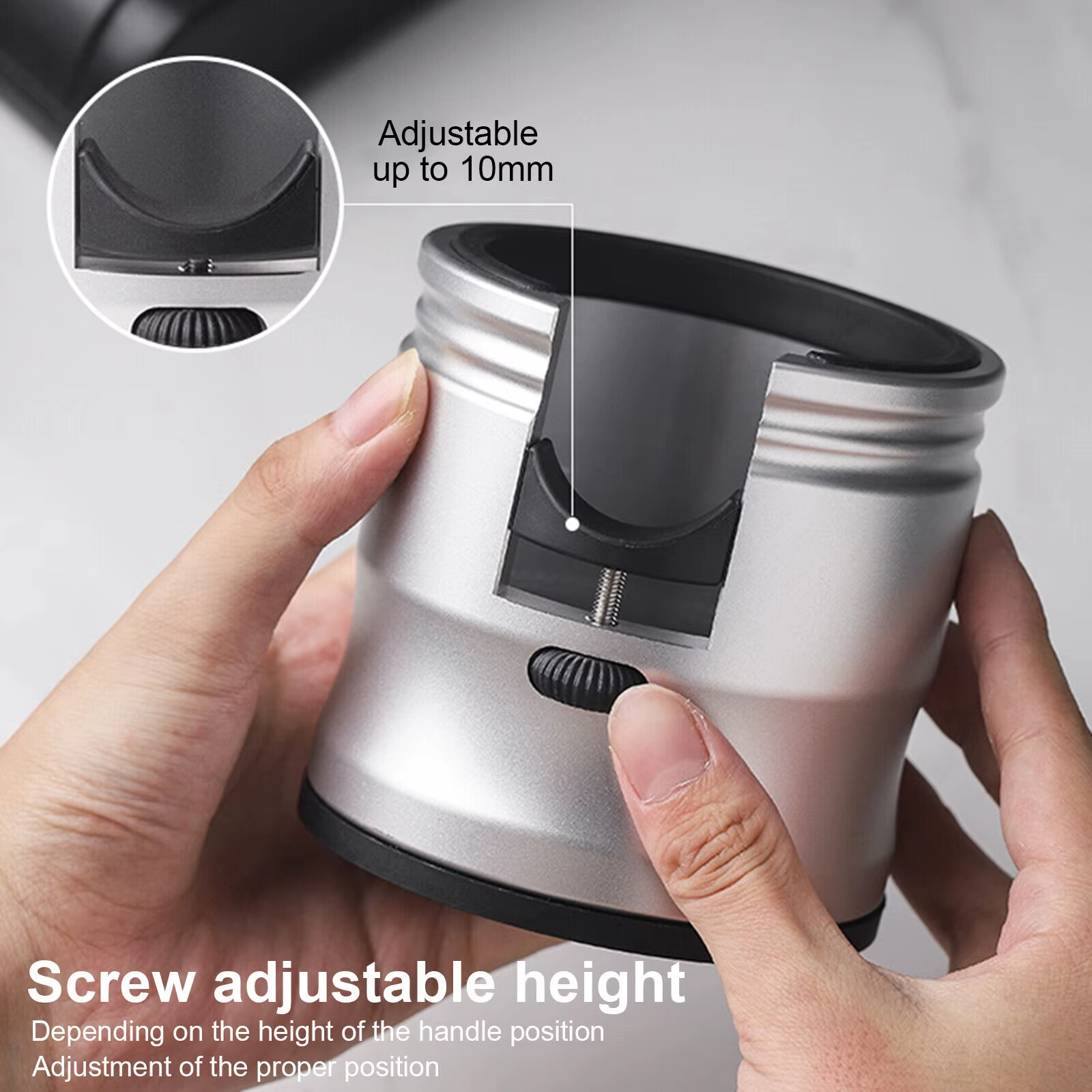 Poignée de café universelle en alliage d'aluminium