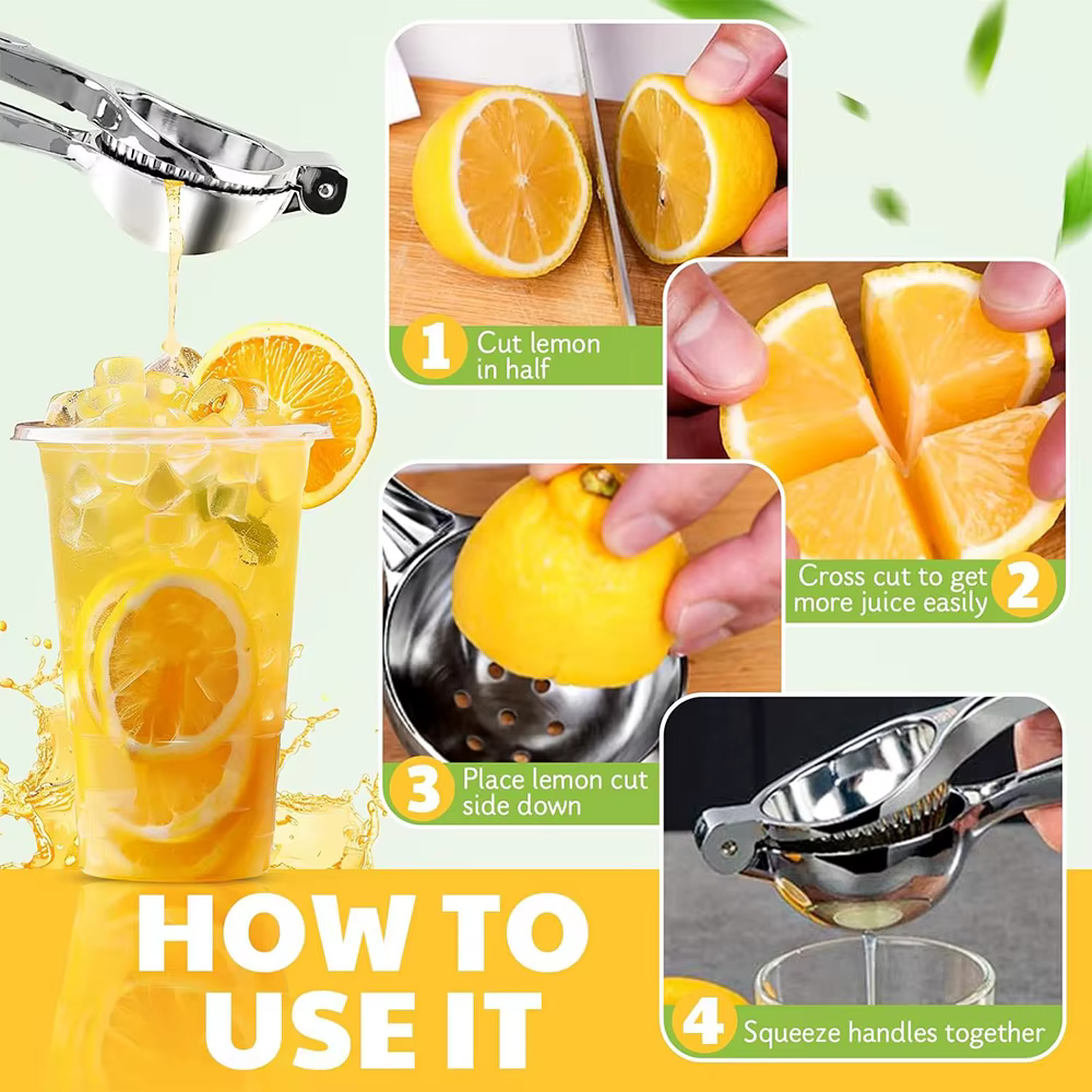 LMETJMA-Presse-citron manuel en alliage de zinc, premium, JT217