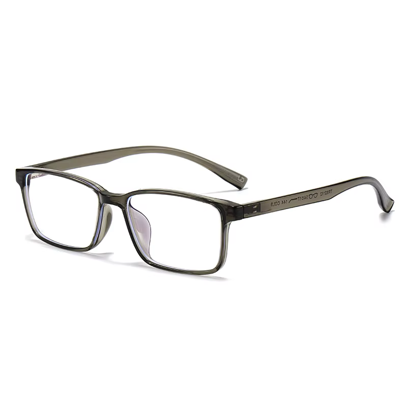 Lunettes ultralégères à petite monture carrée, unies, sens de la simplicité, lunettes d'affaires, mode HD, Anti-lumière bleue