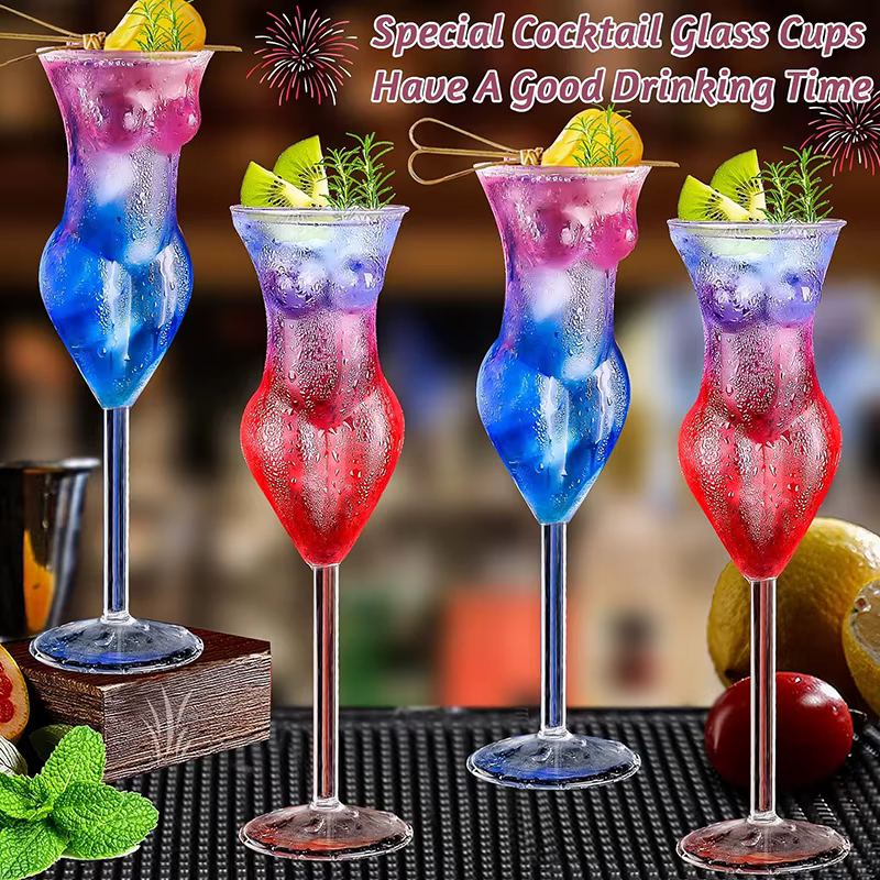 Verres à Cocktail en Verre pour le Vin