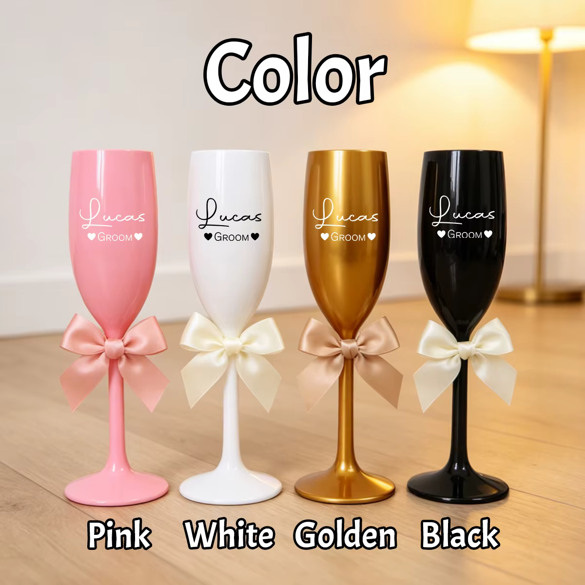 Flûte à champagne personnalisée