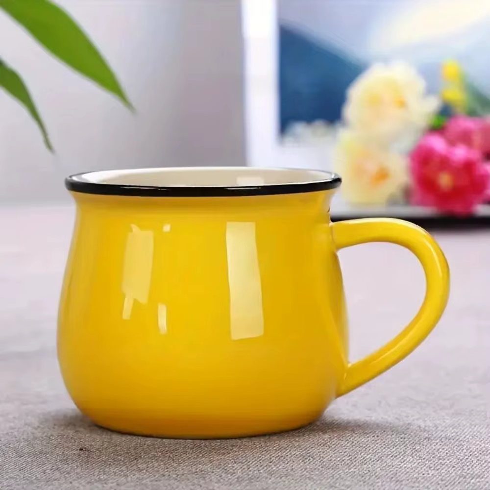 Tasse à lait en céramique nordique mignonne