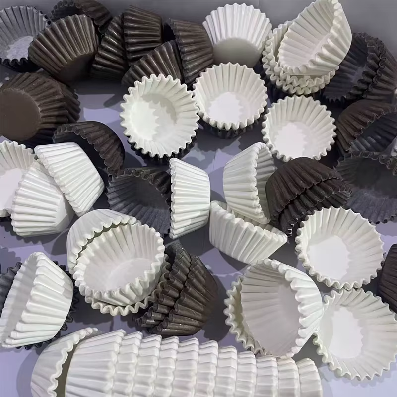 100Pcs200Pcs500Pcs1000Pcs Mini gobelets en papier à gâteau blanc/cofé