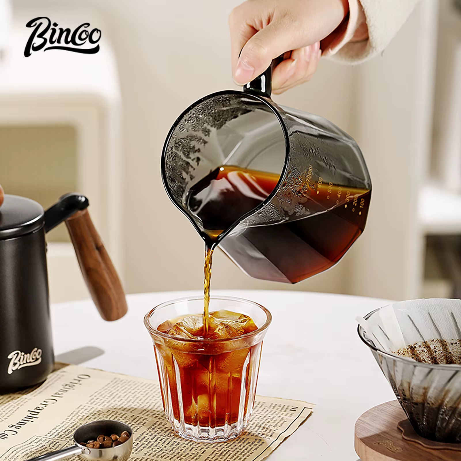 Bincoo – ensemble de cafetière versée
