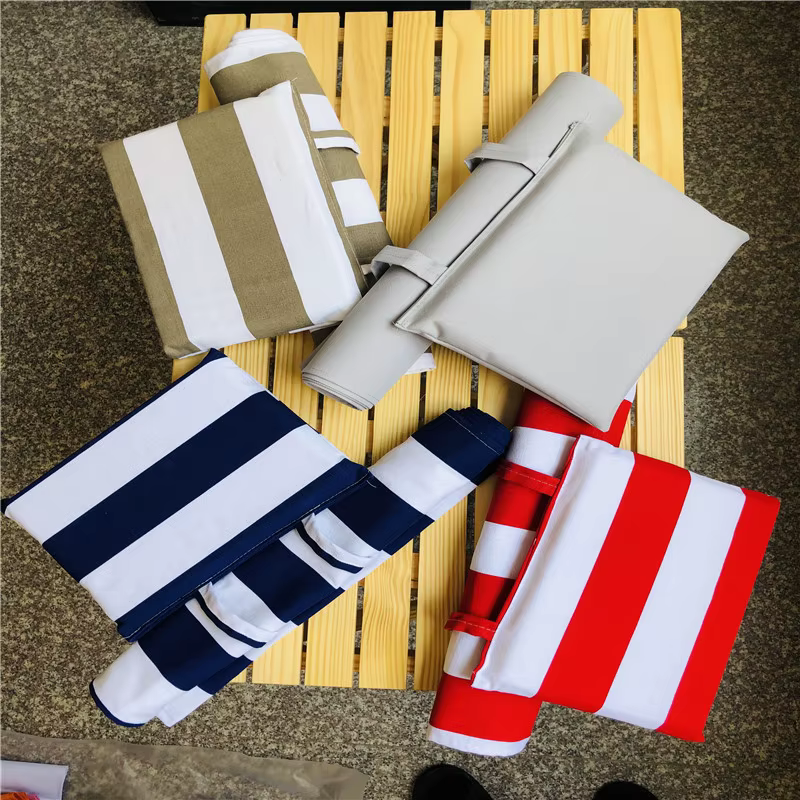 Housses de siège en toile imperméables pour chaise de plage, housse de remplacement pour chaise longue pliante, accessoires pour cour et maison