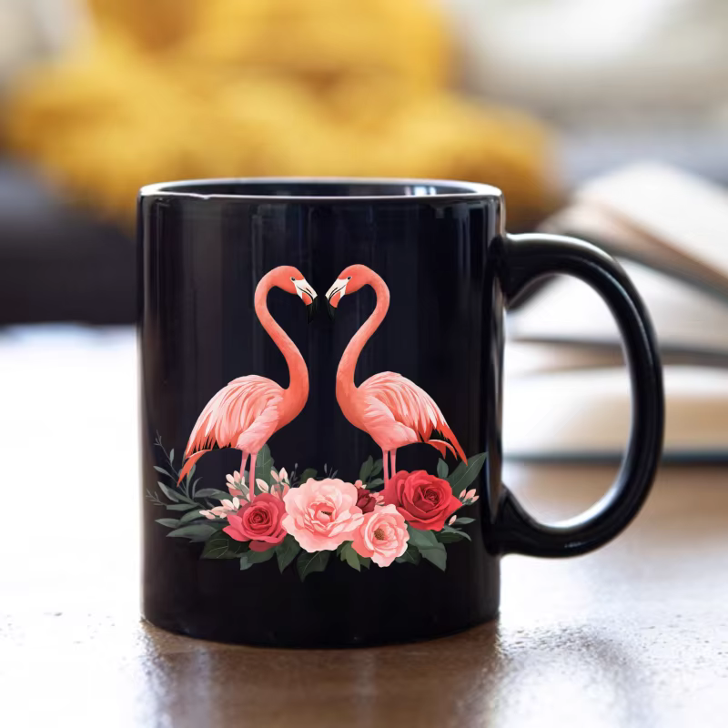 Tasse en céramique flamant rose