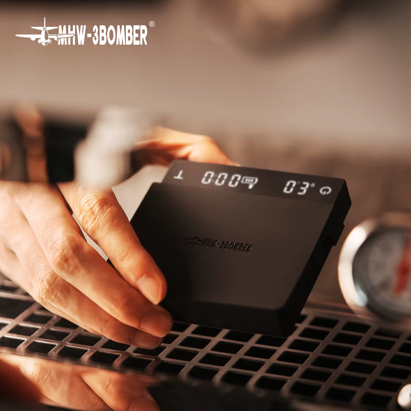 Balance à café Cube MHW-3BOMBER 3.0, Micro balance à café, balance de cuisine numérique, compacte et légère, pour Barista