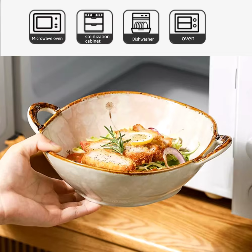 Filles à soupe japonais avec poignée