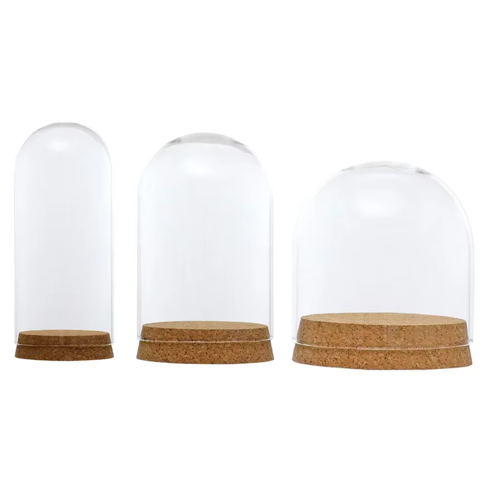 Cloche en forme de dôme en verre