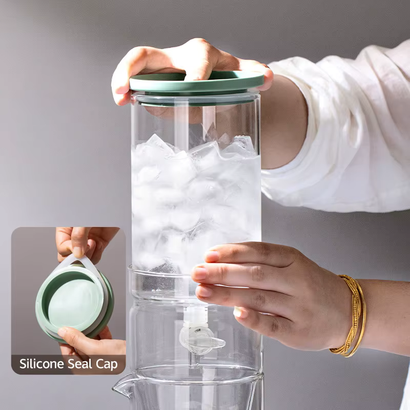 Cafetière à infusion froide de 600ml avec filtre goutte