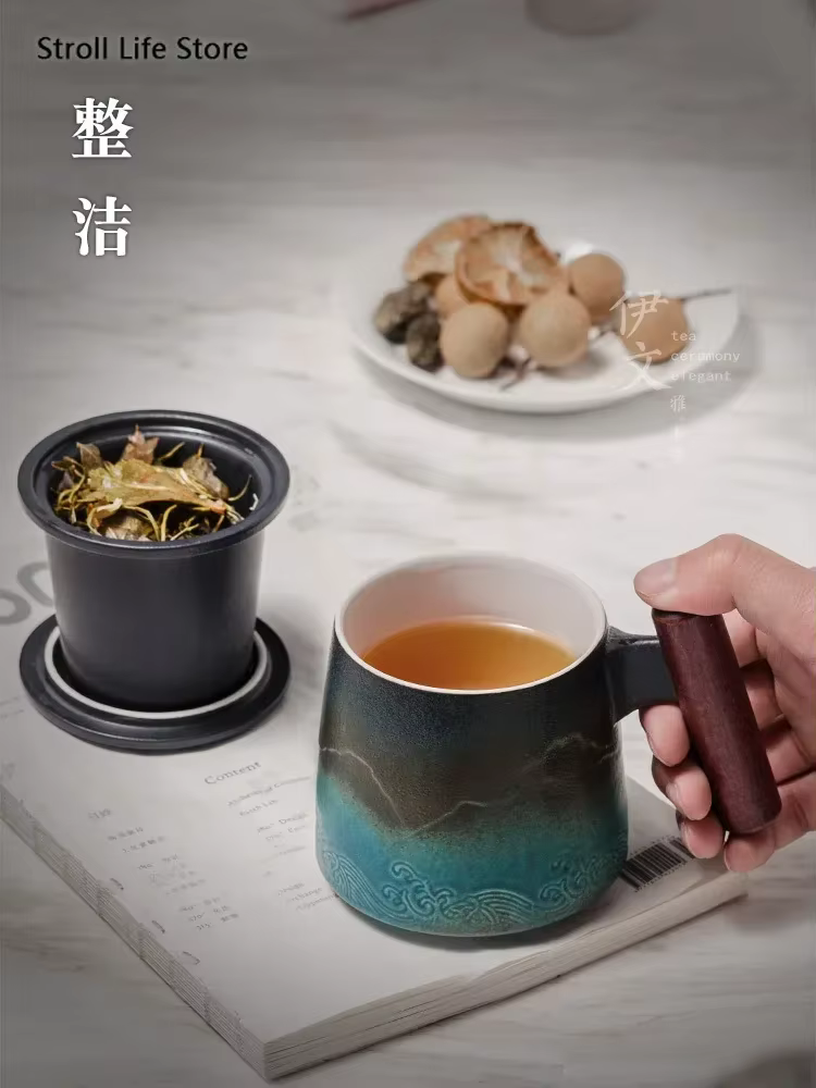 Tasse à café en céramique rétro