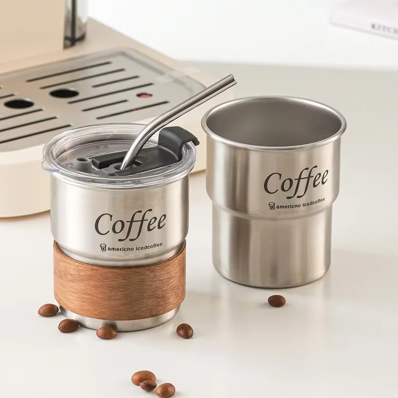 Tasse à café en acier inoxydable 304