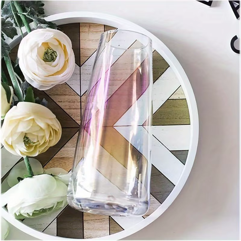 Vase en verre Transparent Aurora Illusion
