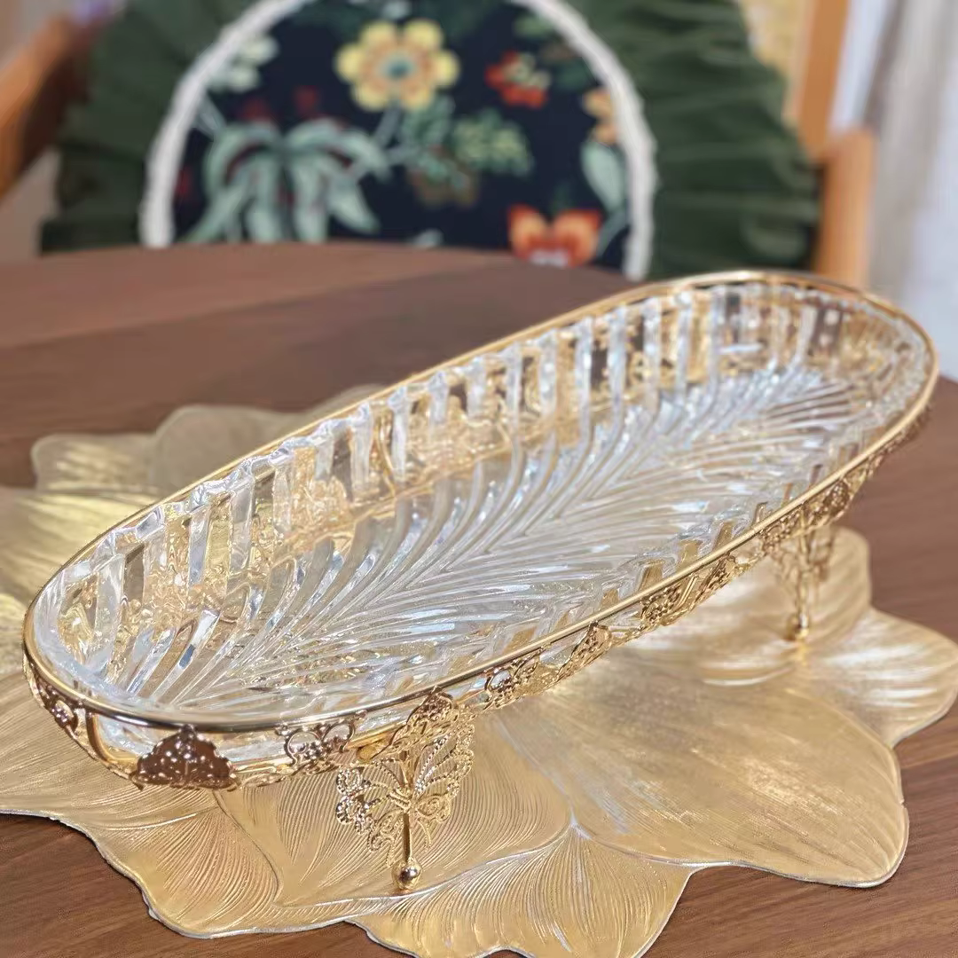 Verrerie rectangulaire en cristal pour la maison et le restaurant