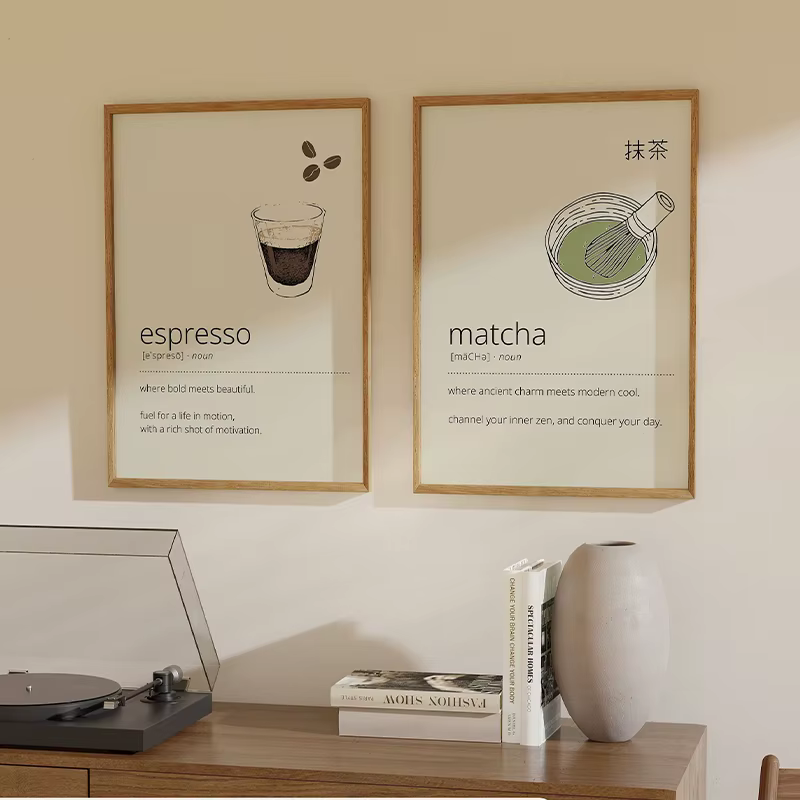 Affiches et imprimés de boissons expresso Matcha Latte Yerba Mate