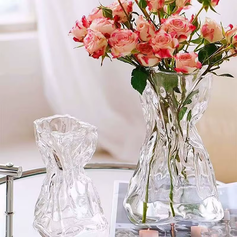Vase en verre organique