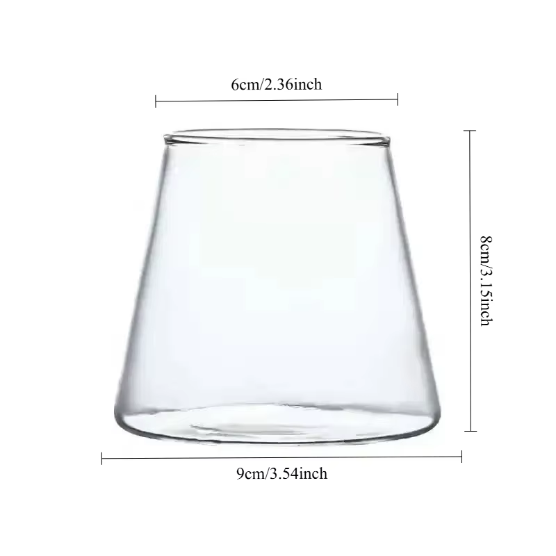 Tasse à bière en verre de montagne Fuji de style japonais