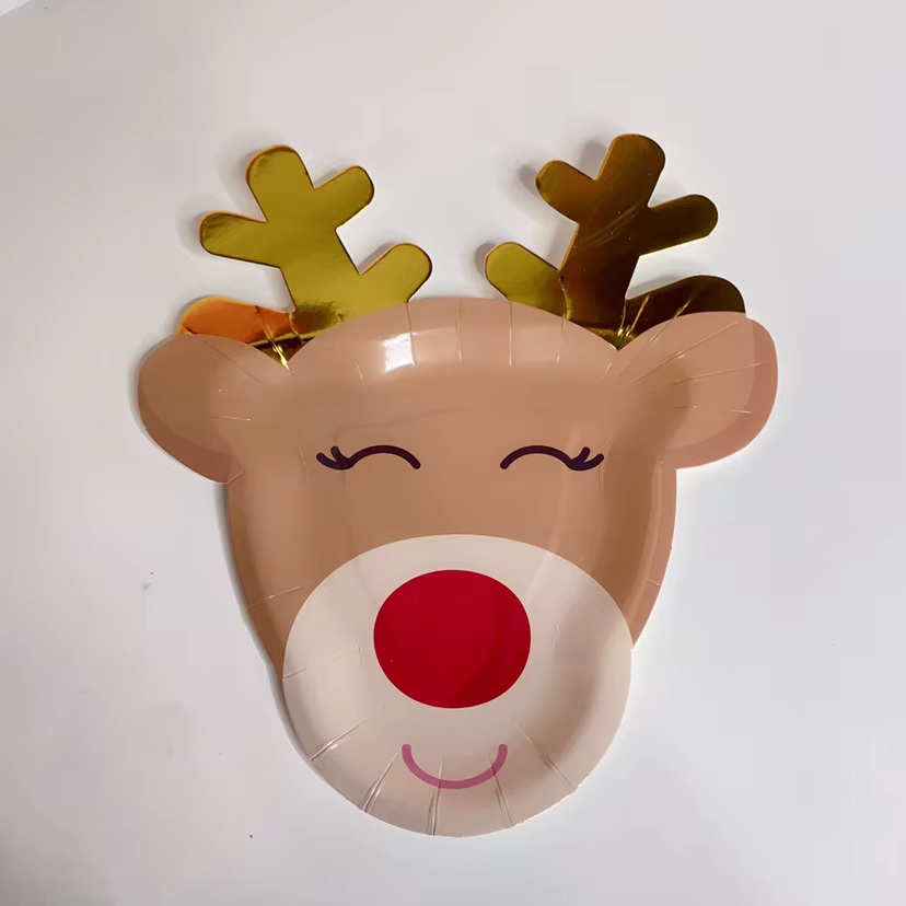 Vaisselle jetable pour fête de noël