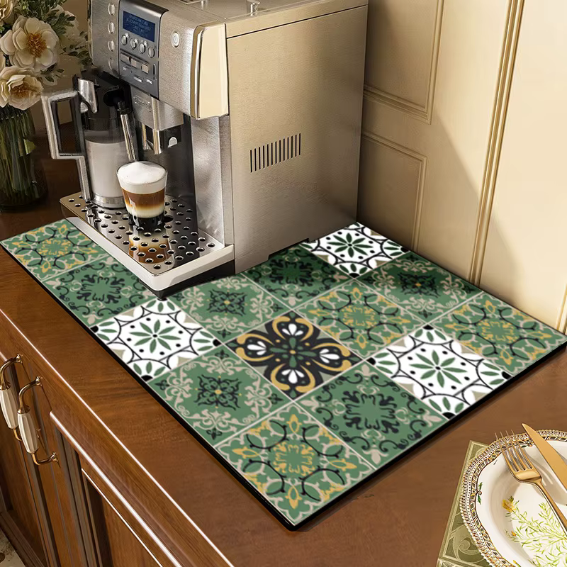 Tapis de séchage de vaisselle antidérapant super absorbant