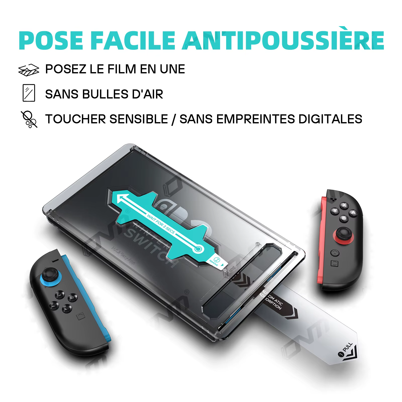 Protecteur d'écran d'alignement automatique pour accessoires OLED Nintendo Switch 2, verre trempé transparent HD pour Switch2, sans bulles