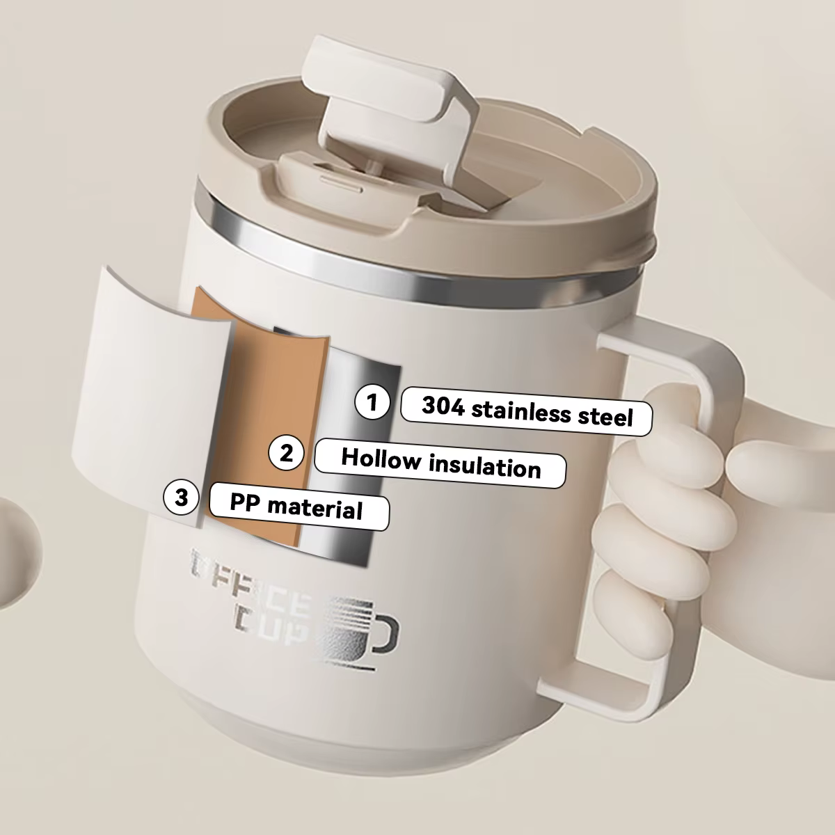 Tasse à café isolée à Double paroi