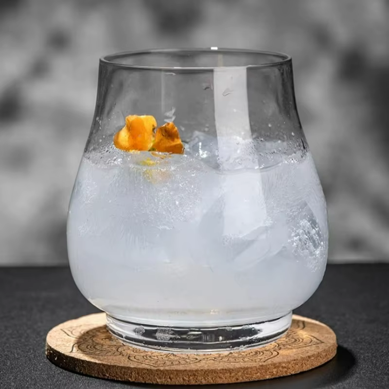 Verres à Cocktail Fermés Créatifs en Verre à Grand Ventre