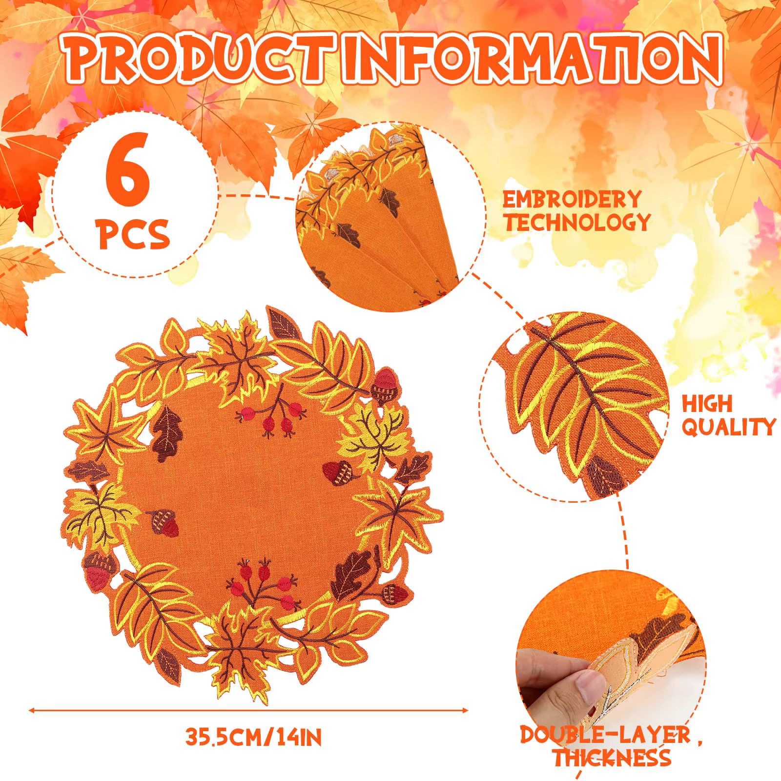 Napperon d'automne pour Thanksgiving