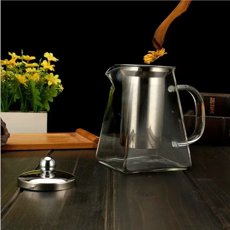 Kit complet de théière en verre (1 pièce) : durable et idéal pour la préparation du thé