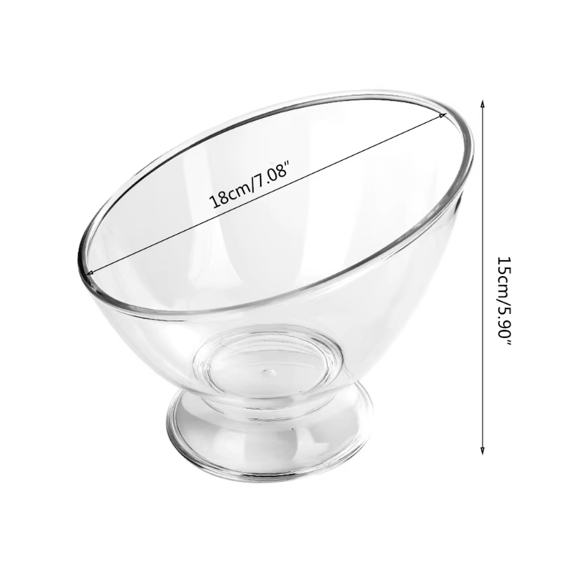 Bol à salade diagonal en plastique