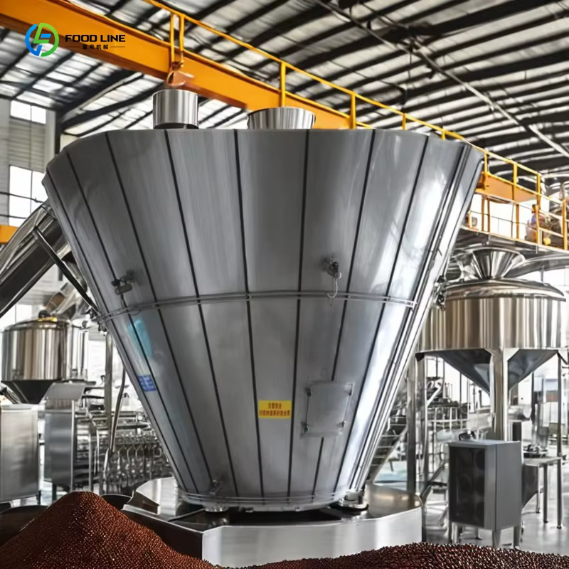 Ligne de production de poudre de café instantané automatique à grande capacité personnalisée, état neuf, haute efficacité, stable