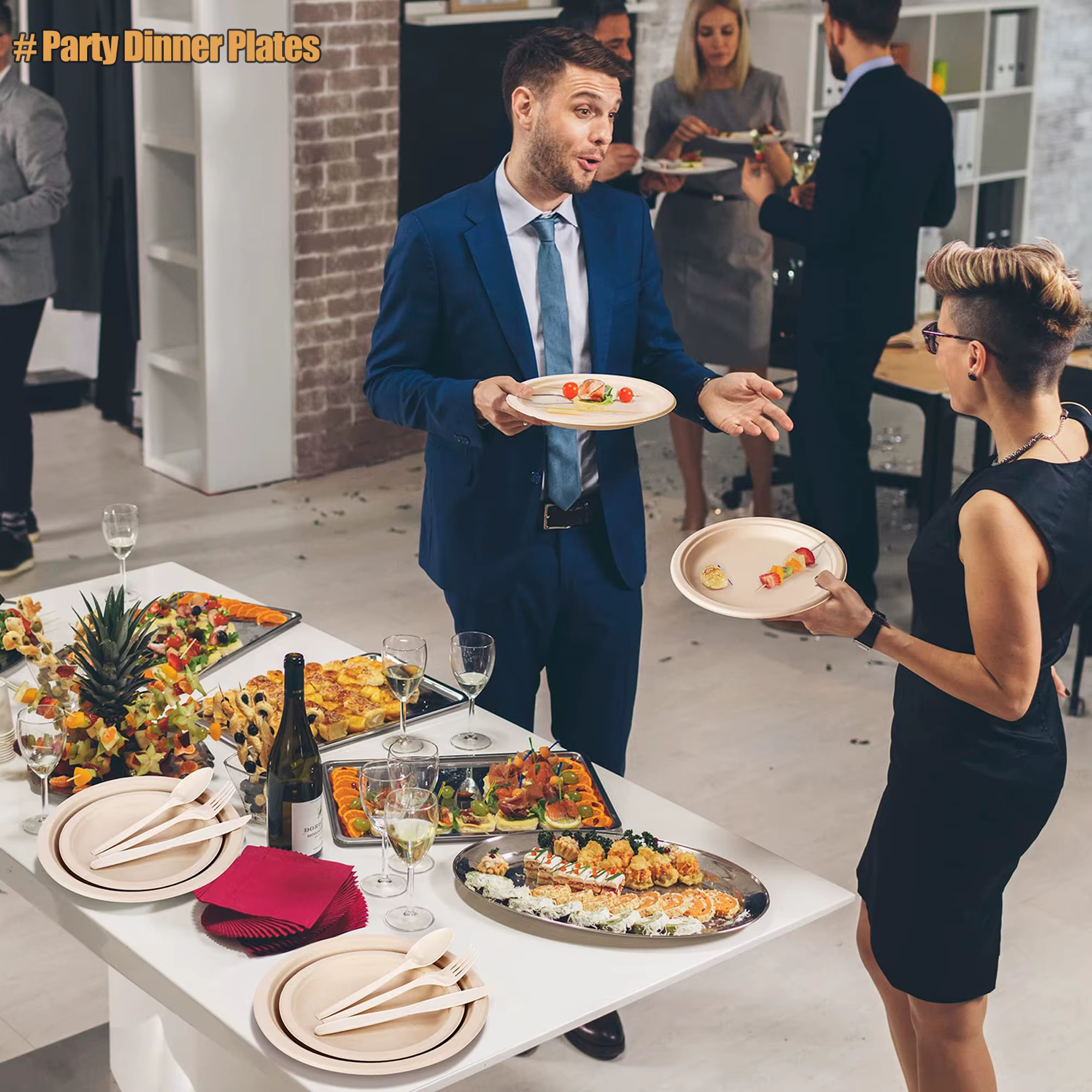 Assiettes en papier jetables robustes