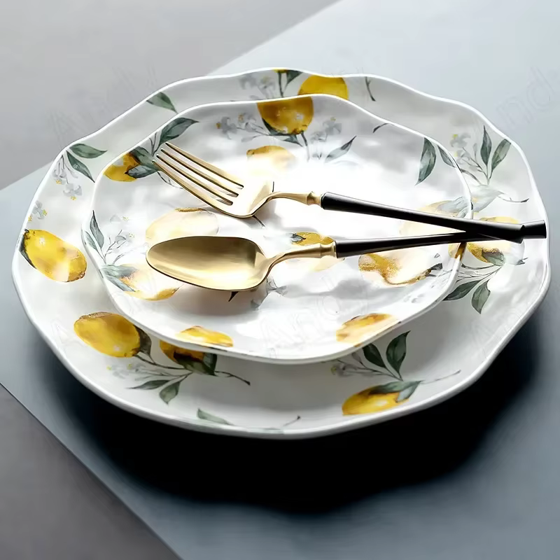 Assiette en céramique européenne créative