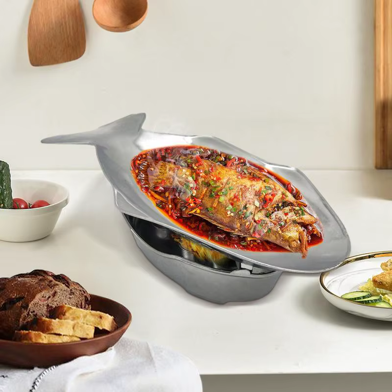 Assiette à poisson grillée commerciale