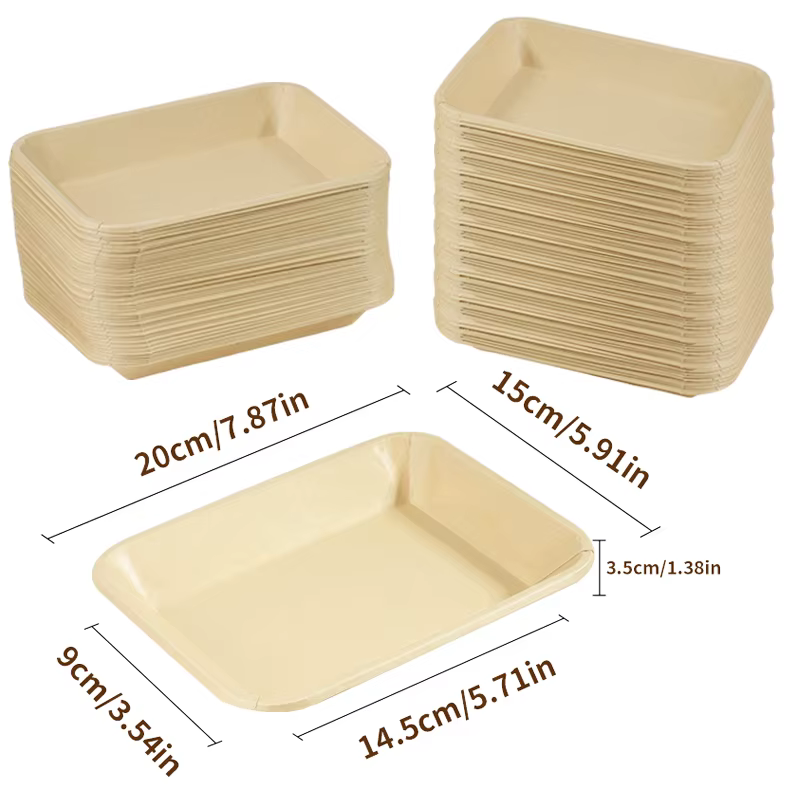 Plateau en papier jetable