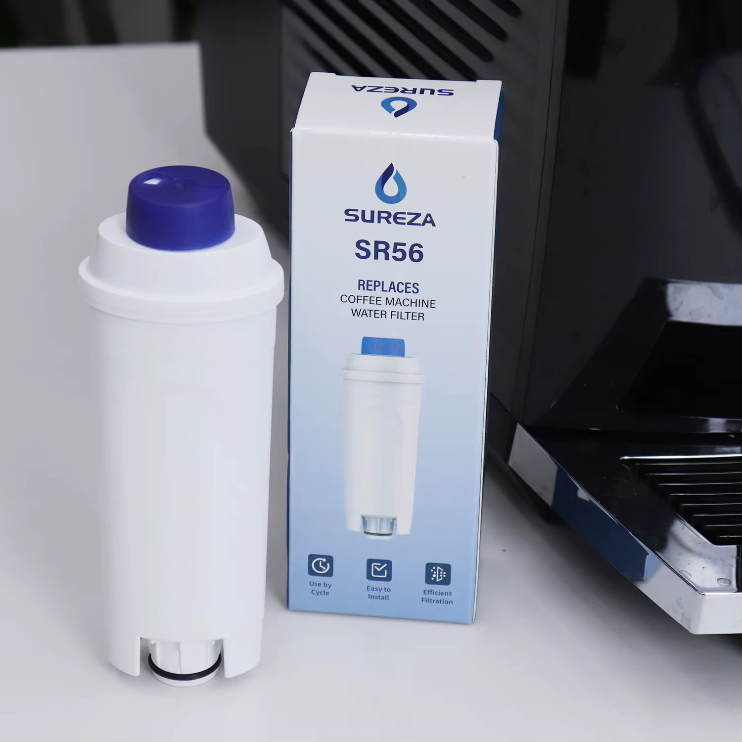 Filtre à eau pour machine à café DeLonghi - Compatible avec les séries EC800