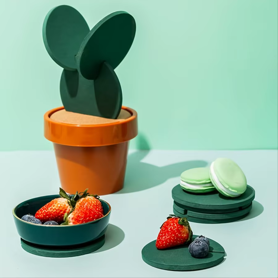 Dessous de verre cactus antidérapant