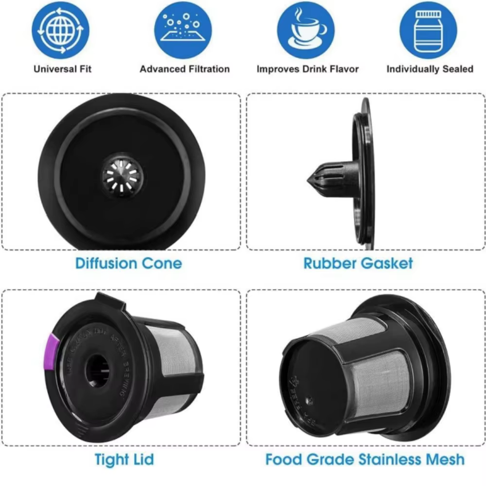 2 tasses K réutilisables pour Keurig 2.0 et 1.0