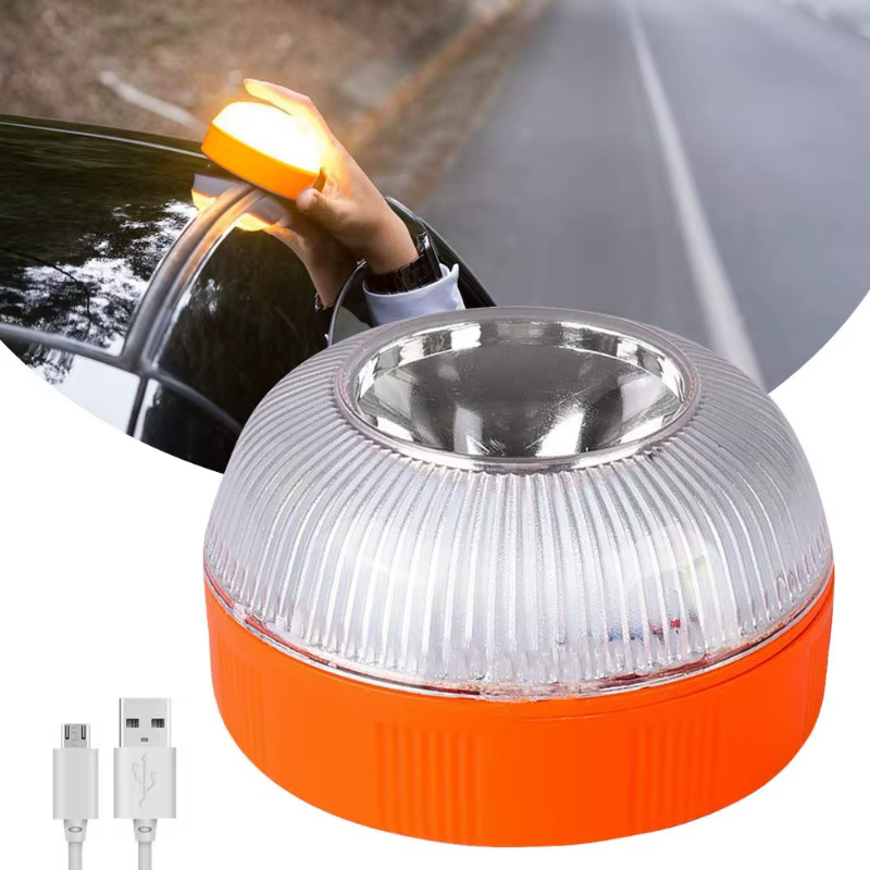 Balise d'urgence pour voiture, Rechargeable par USB, Induction magnétique, stroboscope automatique, clignotant, voyant d'avertissement, aide au Flash, lampe de signalisation de sécurité