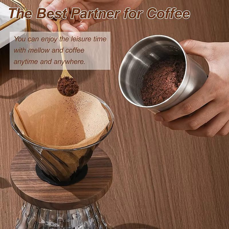 100 pièces papiers de filtre à café (1-4 tasses)