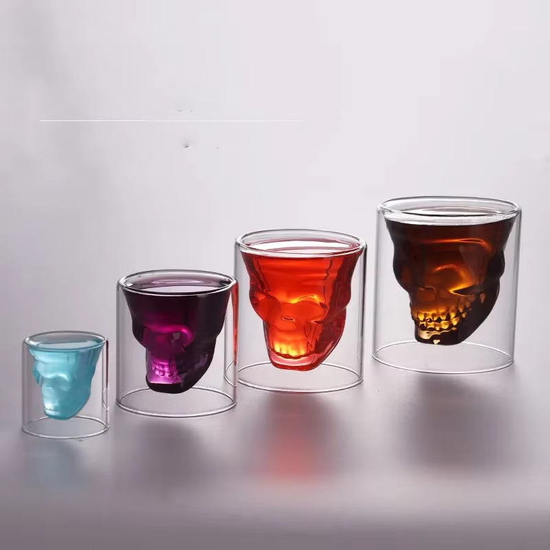 Gobelets en verre crâne 25/75/150/250ml