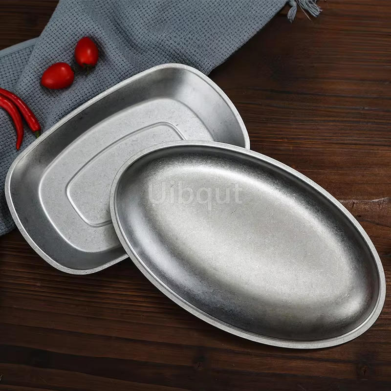 Nouveau ensemble de couverts rétro assiettes vaisselle bols