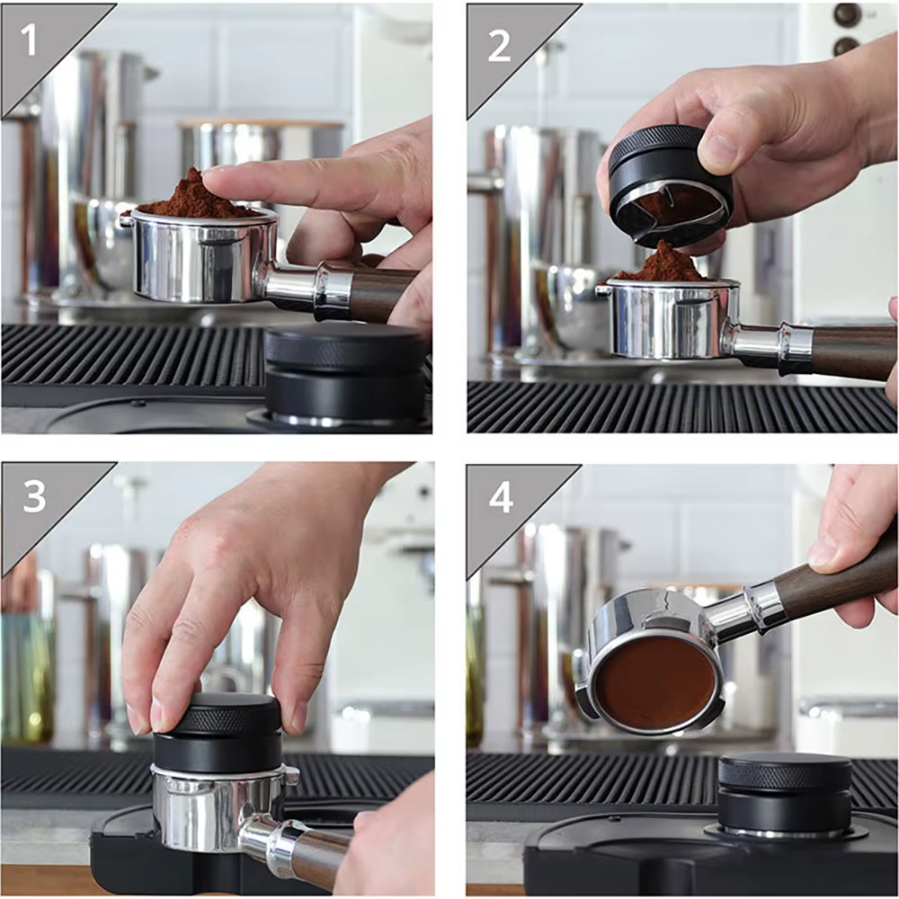 CAFEBiens Y-Distributeur de café expresso en acier inoxydable
