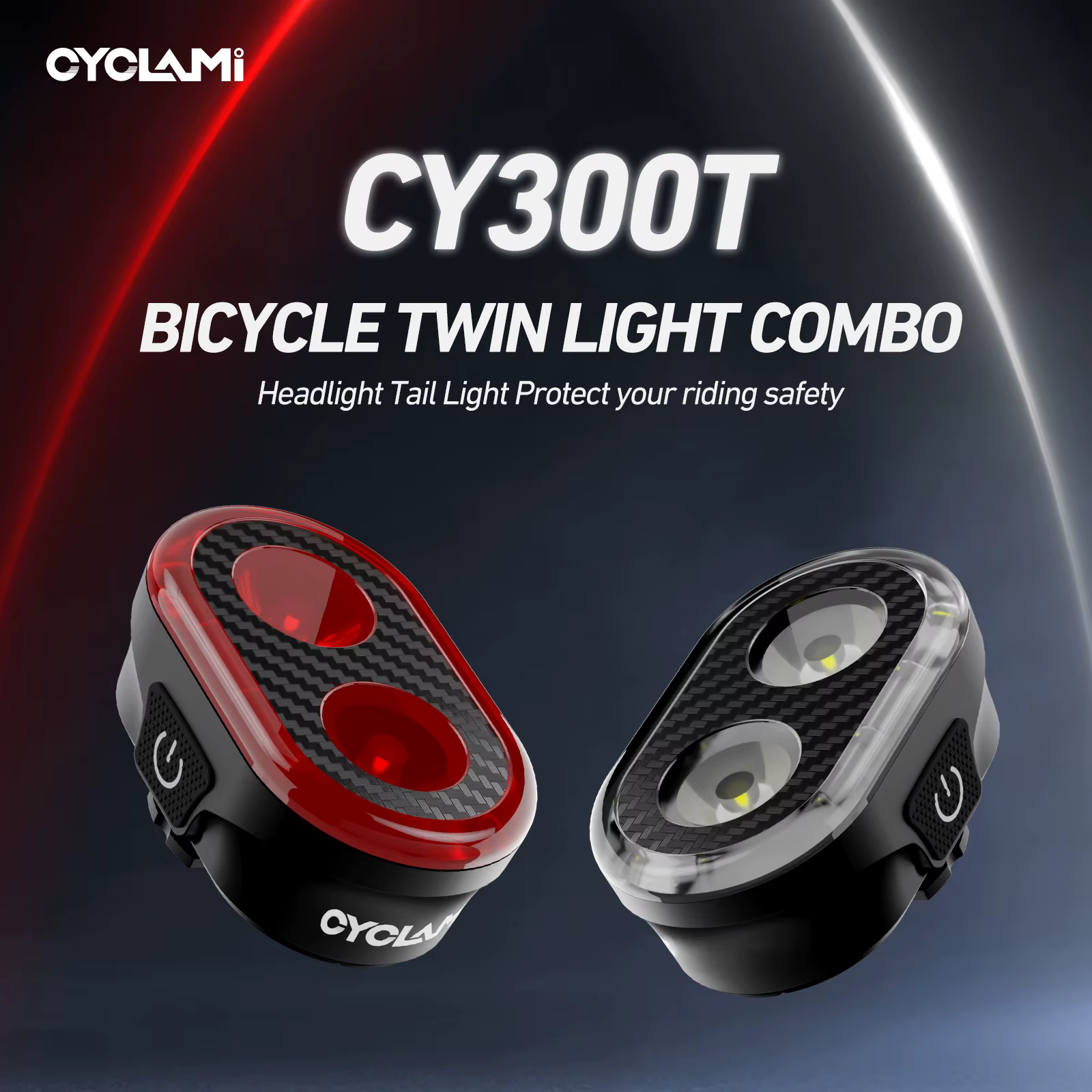 CYCLAMI CY300T vélo intelligent détection de frein avant arrière lumière étanche vtt route vélo lumières cyclisme accessoires