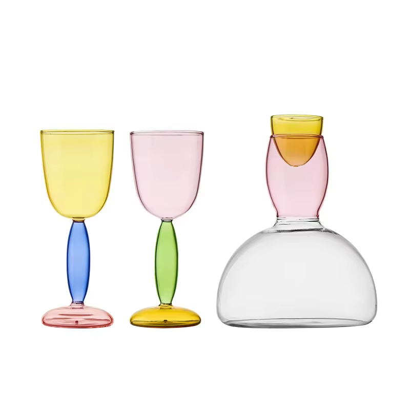 Verres colorés à haute teneur en Borosilicate faits à la main