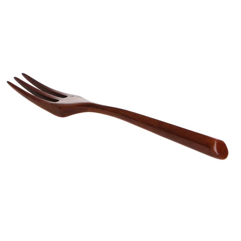 Ensemble cuillère à dîner en bois fourchette couverts