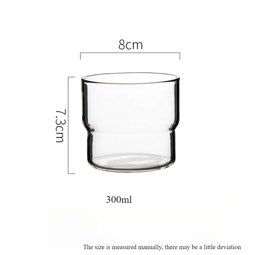 Tasse ronde en verre Transparent
