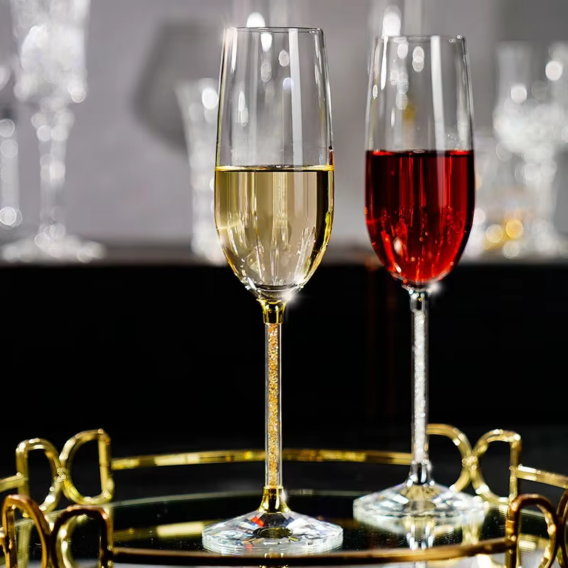 Ensemble de tasses à Champagne en cristal de diamant européen